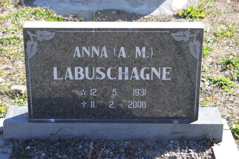 LABUSCHAGNE A.M. 1931-2000