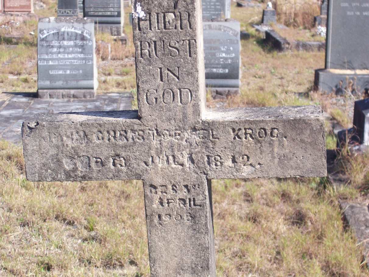 KROG Christoffel 1842-1908