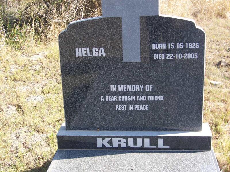 KRULL Helga 1925-2005