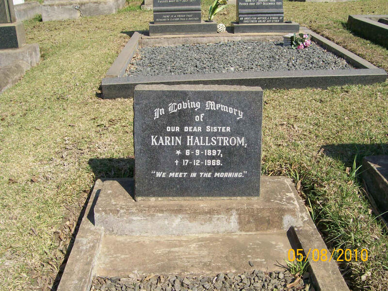 HALLSTROM Karin 1897-1968