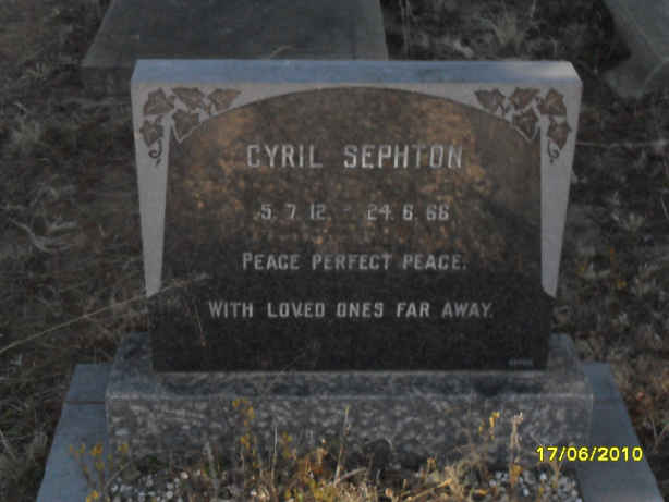 SEPHTON Cyril 1912-1966