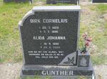 GUNTHER Dirk Cornelius 1928-1996 & Alida Johanna 1930-2000