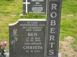 ROBERTS Ben 1944-2003 & Christa 1956-