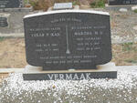 VERMAAK Lukas P. 1887-1964 & Martha M.S. VERMAAK 1897-1977