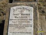 MACLULICH Janet Wannan nee MILLAR 1885-1910