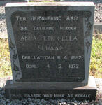 SCHAAP Anna Petronella nee LATEGAN 1882-1972
