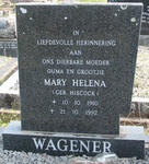 WAGENER Mary Helena nee HISCOCK 1901-1992