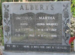 ALBERTS Jacobus 1910-1985 & Martha 1912-1998