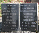 KEMP Jurgen George 1906-1968 & Florence Bertha 1908-1992