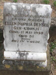 DEYSEL Ellen Sophia nee CRONJE -1938