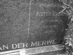MERWE Pieter Gabriel, van der 1909-1977