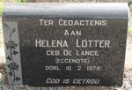 LOTTER Helena nee DE LANGE -1978