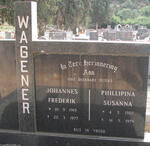 WAGENER Johannes Frederik 1919-1977 & Philippina Susanna 1922-1979