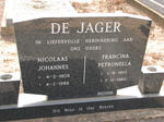 JAGER Nicolaas Johannes, de 1908-1986 & Francina Petronella 1910-1986