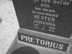PRETORIUS Hester Johanna 1888-1978