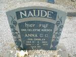 NAUDE Anna G.C. nee GROBLER 1884-1970