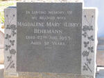 BEHRMANN Magdalene Mary -1953