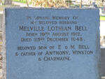 BELL Melville Lothian 1912-1948