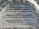 BENNETT Edwin Geoffrey -1939 & Dororthy Edith DAVIS -1943