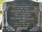 BERNARD Johannes H. 1905-1953 :: LUBBE Catherine Wilhelmina 1909-1987