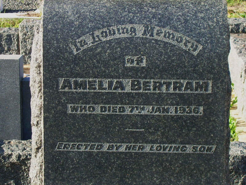 BERTRAM Amelia -1936