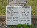 BEVAN Joseph Henry -1954 & Emmeline 1882-1976