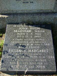 BRADSHAW John Hugh 1922-1983 & Patience Margaret 1932-1992