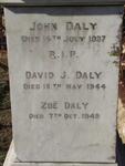 DALY John -1937 :: DALY David J. -1944 :: DALY Zoe -1949