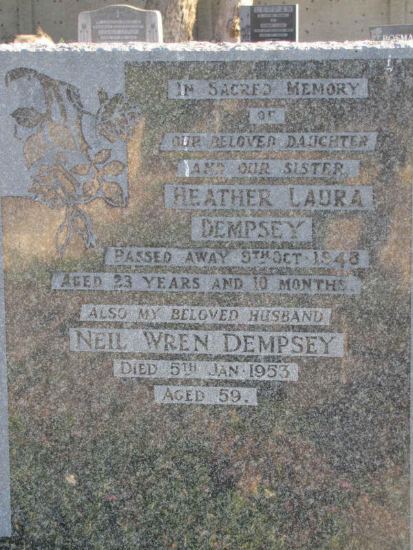 DEMPSEY Neil Wren -1953 :: DEMPSEY Heather Laura -1948