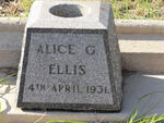 ELLIS Alice G. -1931