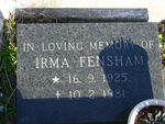 FENSHAM Irma 1925-1981