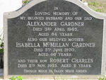 GARDNER Alexander -1965 & Isabella McMILLAN - 1970 :: GARDNER Robert Charles -1933