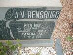 RENSBURG Maria M., J.v. 1913-1977