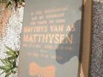 MATTHYSEN Matthys van As 1931-1981