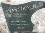 ROOYEN Roelof Petrus, van 1911-1982