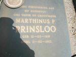 PRINSLOO Marthinus P. 1919-1982