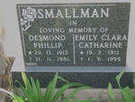 SMALLMAN Desmond Phillip 1915-1981 & Emily Clara Catherine 1912-1999