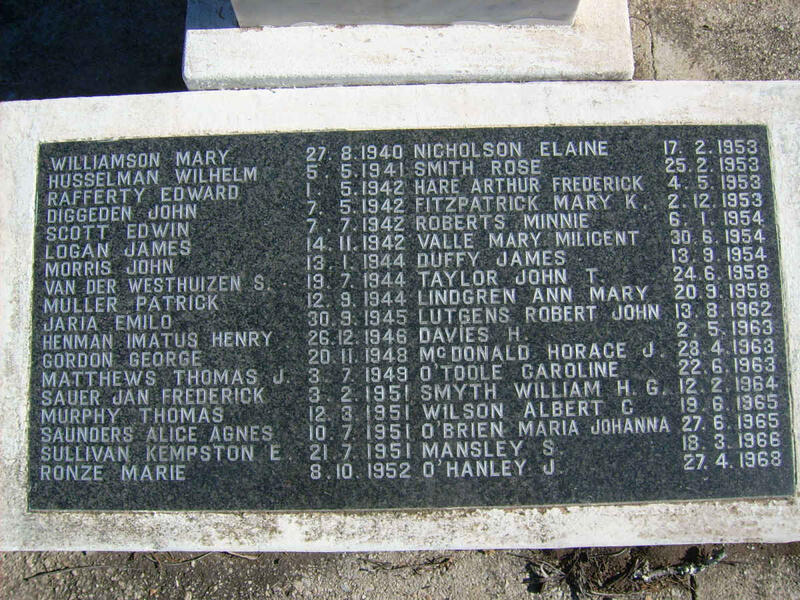 2. Sisters of Nazareth Memorial plaque