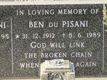 PISANI Ben, du 1912-1989