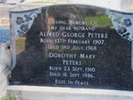 PETERS Alfred George 1907-1968 & Dorothy Mary 1910-1986