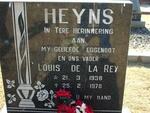 HEYNS Louis de la Rey 1938-1978