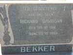 BEKKER Richard Davidson 1941-1964