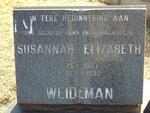 WEIDEMAN Susannah Elizabeth 1907-1992