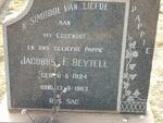 BEYTELL Jacobus F. 1924-1963