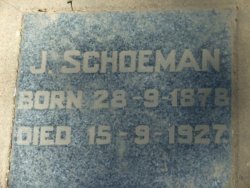 SCHOEMAN J. 1878-1927