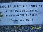 ROUX Louisa Aletta Hendrika 1854-1855