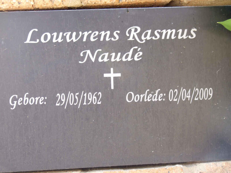NAUDE Louwrens Rasmus 1962-2009