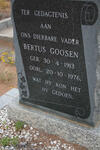 GOOSEN Bertus 1913-1976