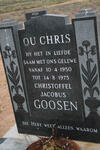 GOOSEN Christoffel Jacobus 1950-1975