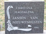 NIEUWENHUIZEN Christina Magdalena, Jansen van -1886